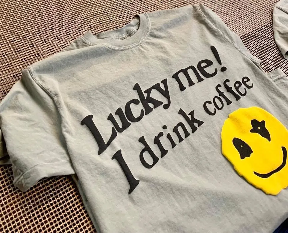 Lucky Me I Drink Coffee t-shirt