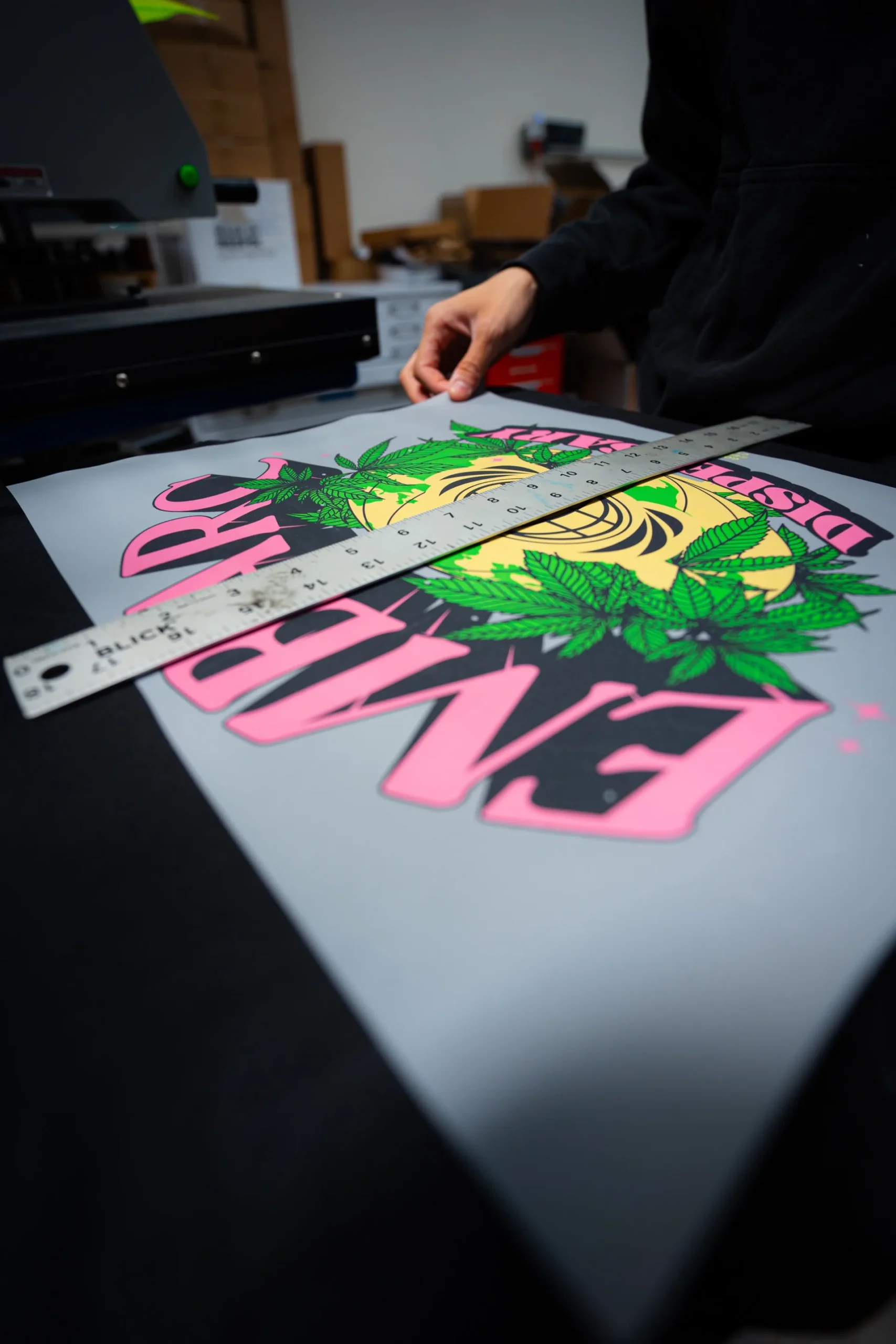 Digital garment printing sample 1